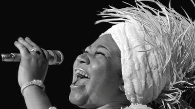 Aretha Franklin opens at Caesars Palace in Las Vegas, Nevada, U.S., June 13, 1969. Las Vegas News Bureau/Handout via REUTERS