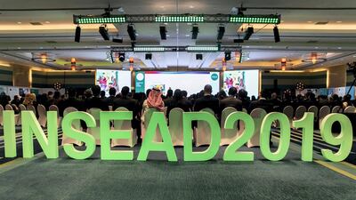 The event centred on exploring ways that businesses can become a force for good. Reem Mohammed/The National