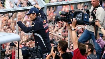 Mark Webber, the Red Bull driver, raced to his ninth career victory at the British Grand Prix yesterday. Clive Mason / Getty Images