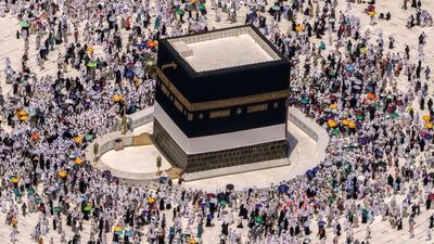Pilgrims walk around the Kaaba at the Grand Mosque in Makkah. India says Muslim citizens will have more choice in beginning their journey to Saudi Arabia for Hajj this year. AP