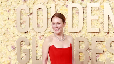 Julianne Moore in Bottega Veneta. AFP