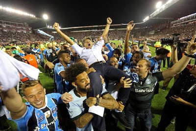 Gremio's Renato Portaluppi has won the continental competition for the club as a player and manager. Esteban Felix / AP Photo