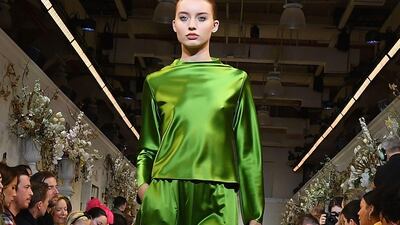 The Brandon Maxwell autumn/winter 2019 fashion show during New York Fashion Week on February 9, 2019. AFP