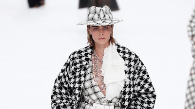 Karl Lagerfeld's last collection for Chanel Fall/Winter 2019/20 women's collection at Paris Fashion Week. Photo: EPA