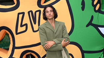 Moroccan actor Sayyid El Alami attends the Louis Vuitton show. Getty Images For Louis Vuitton