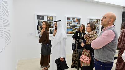 The show takes place in several small rooms. Courtesy Ahmed Al Thani