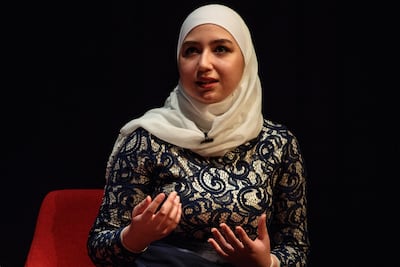 Syrian pilot Maya Ghazal, the UN Refugee Agency's goodwill ambassador, will speak at the UN's 80th anniversary on Saturday. Getty