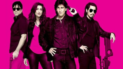Left to right, Govinda, Parineeti Choptra, Ranveer Singh and Ali Zafar, the cast of Kill Dil. Courtesy Yash Raj Films