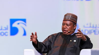 Mohammad Barkindo, Secretary General, OPEC, is set to speak. Victor Besa / The National