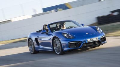 The GTS models are distinguished from the regular Cayman S and Boxster S by their revised front and rear bumpers, blackened bi-xenon lights and 20-inch Carrera S alloy wheels with 235/35 tyres at the front and 265/35 tyres at the rear.