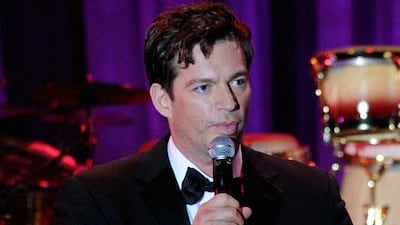 Harry Connick Jr sings at the National Exhibition Centre in Abu Dhabi tonight.