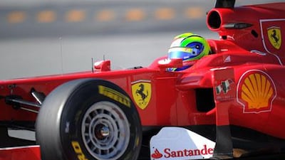 Ferrari’s Brazilian Felipe Massa, who finished sixth in last year’s drivers championship, completed 132 laps in testing yesterday, 27 more than any of the other dozen drivers taking part in the session.