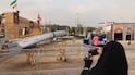 An Iranian-made drone is displayed at Azadi Square in Tehran. AFP