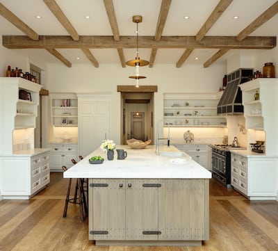 The large open plan kitchen. Courtesy Landry Design Group