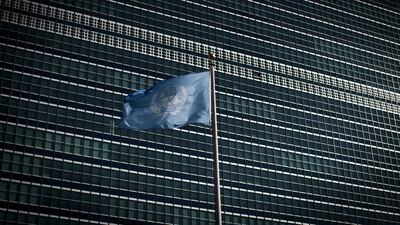 The UN flag flies in front of the organisation's headquarters in New York. Reuters