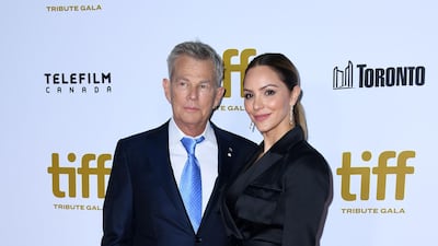 David Foster and his Katharine McPhee attend the Tiff Tribute Gala during the 2019 Toronto International Film Festival on September 9, 2019. AFP