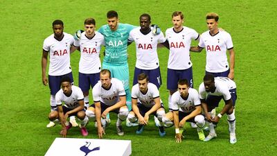 Tottenham's team that started the friendly. Getty