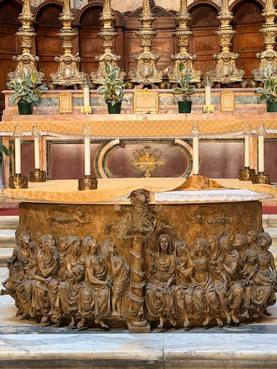 Pope Boniface IV consecrated the Pantheon as a Christian church dedicated to Santa Maria ad Martyres. Vanessa Ghanem / The National
