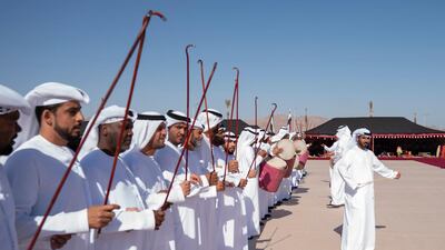 HH Sheikh Mohamed bin Zayed Al Nahyan, Crown Prince of Abu Dhabi and Deputy Supreme Commander of the UAE Armed Forces and HE Abdel Fattah El Sisi, President of Egypt, attend Sharm El Sheikh Heritage Festival. Hamad Al Kaabi / Ministry of Presidential Affairs
