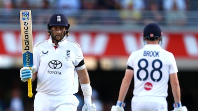 England's Joe Root celebrates reaching his fifty. Getty Images
