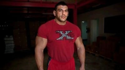 The professional body builder Zaher Moukahal. Jaime Puebla / The National