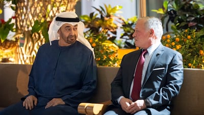 President Sheikh Mohamed with King Abdullah II. All photos: UAE Presidential Court