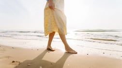 Practises such as grounding are said to benefit overall health. Photo: Adobe