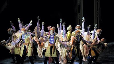 The opening night of ' 1001 Nights: The Last Chapter' at the Al Majaz Amphitheatre in Sharjah. Satish Kumar / The National
