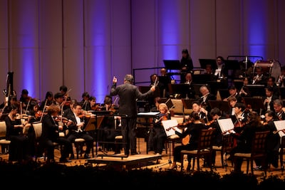 The New Japan Philharmonic Orchestra performing on the festival's opening night at Emirates Palace on February 7. Courtesy: Abu Dhabi Festival 2025