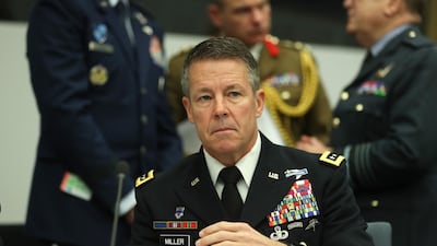 US Army General Austin Scott Miller took over the post of commander of American and coalition forces in Afghanistan in 2018. During his tenure, Mr Miller ramped up air strikes in the country in the hopes of forcing the Taliban to the negotiation table. But it’s led to a further escalation as the Taliban responded with increasing violence in the country. Gen Miller has previously advocated for a smaller American presence in Afghanistan, stating that he does not require tens of thousands of US troops in the country to successfully fulfill the US combat and training operations. Photo: AFP