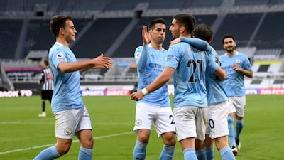 Torres celebrates scoring his first. PA