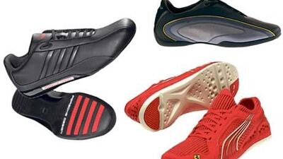 Adidas Originals,Porsche; DBR7, Aston MArtin; Puma,Ferrari