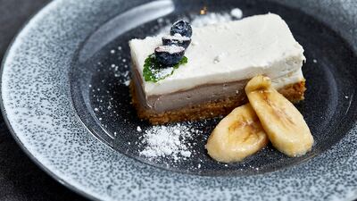 Coconut and banana 'cream pie'.