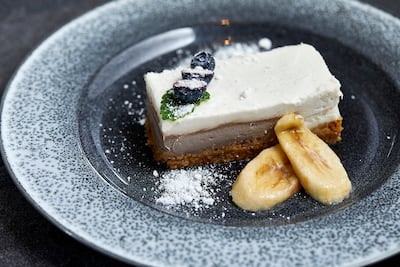 Coconut and banana 'cream pie' at Adesse.
