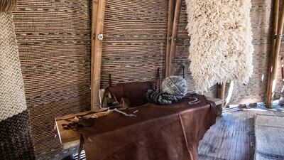 The structure recreates the traditional Arabian meeting space in a bid to pay homage to the form and function of the majlis. Simone Padovani/Awakening/Getty Images