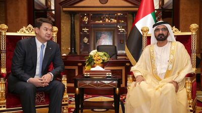 Sheikh Mohammed bin Rashid, Vice President and Ruler of Dubai, received the Prime Minister of Mongolia, Chimed Saikhanbileg, on Wednesday. The leaders discussed the potentials for investment, commercial and tourism cooperation between the two countries. Wam