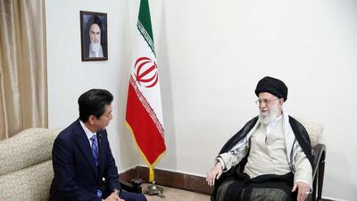 Iran's Ayatollah Ali Khamenei meets with Prime Minister Shinzo Abe of Japan in Tehran. Reuters