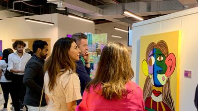 An art exhibition at the studio. Photo: Mawaheb Studio