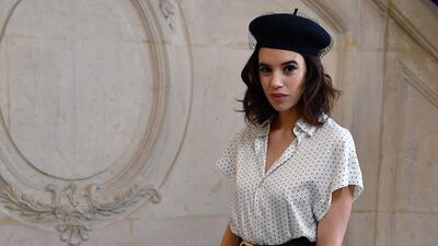 Argentine-English actress and model Gala Gordon at the Dior Women's Spring/Summer 2020 Haute Couture show in Paris. AFP