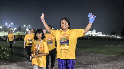 This year 1,600 people took part in the Darkness into Light walk at Emirates Palace.
