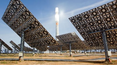 Solar power plants, such as this one in Seville, Spain, will form part of the the UAE's bid to curb climate emissions. Ryan Carter / Crown Prince Court - Abu Dhabi