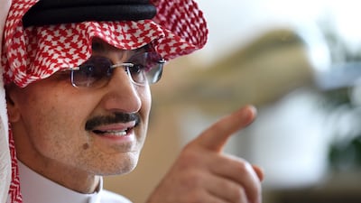 Kingdom Holding Group chairman Prince Alwaleed bin Talal. AFP
