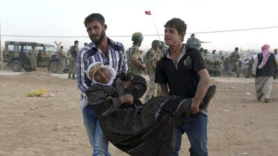 The United Nations refugee agency (UNHCR) and the Turkish authorities said they were preparing for the possibility of hundreds of thousands more refugees arriving in the coming days. AP Photo