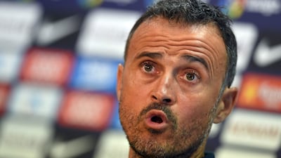 Luis Enrique has warned his Barcelona players of the threat Athletic Bilbao pose. Lluis Gene / AFP