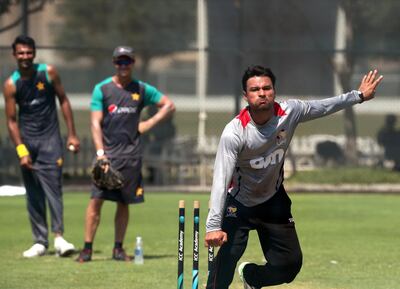 UAE bowler Imran Haider trained with the Australian cricket team. Chris Whiteoak / The National