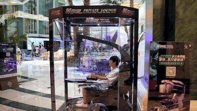 Global Harbor Mall in Shanghai has installed the hugely popular man pods. Reuters