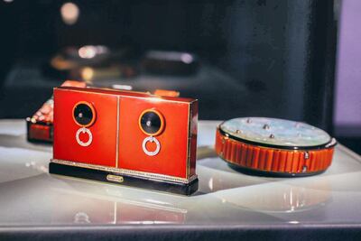 The Imperial Door vanity case by Lacloche Freres, circa 1924, at the Aga Khan exhibition at L'Ecole