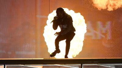 Kendrick Lamar won Best International Male Solo Artist, beating the likes of Childish Gambino, Drake, Beck and DJ Khaled. Photo by Gareth Cattermole/Getty Images