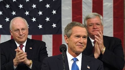 President George W Bush delivers the 2003 State of the Union address. Photo: National Archives