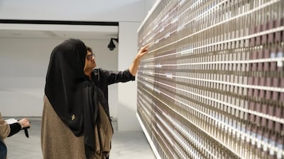 Vikram Divecha with ‘Train to Rouen’. Courtesy Louvre Abu Dhabi